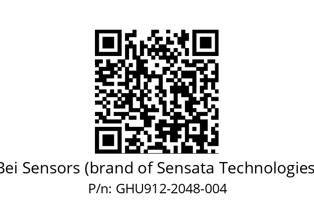  GHU9_12//5G59//02048//G3R050//U0---- Bei Sensors (brand of Sensata Technologies) GHU912-2048-004