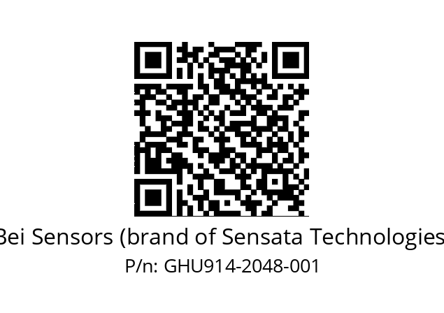  GHU9_14//2G29//02048//G6R//U0DA-- Bei Sensors (brand of Sensata Technologies) GHU914-2048-001