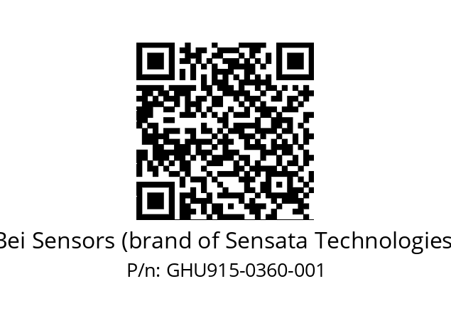  GHU9_15//5G59//00360//G3R020//U0---- Bei Sensors (brand of Sensata Technologies) GHU915-0360-001