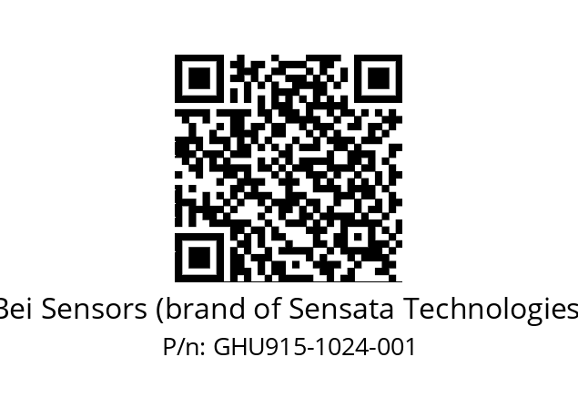  GHU9_15//5G59//01024//G6R//U0DA-- Bei Sensors (brand of Sensata Technologies) GHU915-1024-001