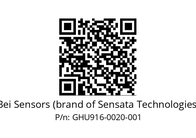  GHU9_16//5G59//00020//G3R020//U0---- Bei Sensors (brand of Sensata Technologies) GHU916-0020-001