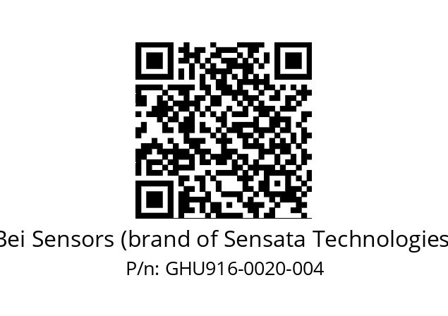  GHU9_16//5G59//00020//G6R//U0---- Bei Sensors (brand of Sensata Technologies) GHU916-0020-004