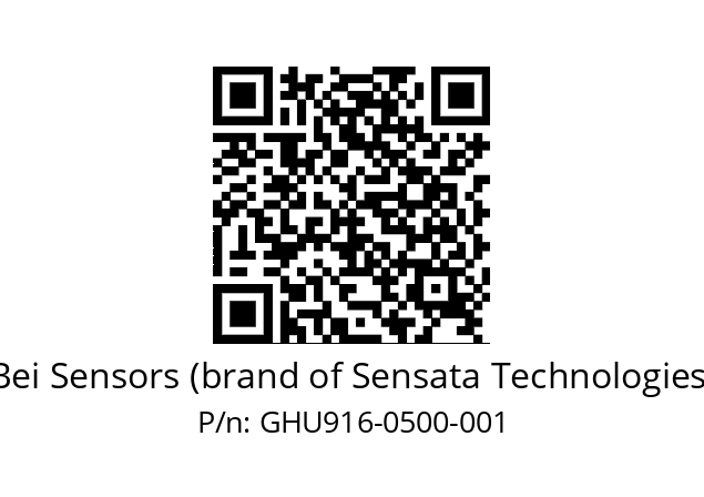  GHU9_16//5G59//00500//G6R//U0---- Bei Sensors (brand of Sensata Technologies) GHU916-0500-001