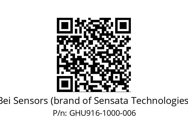  GHU9_16//5G57//01000//G3R020//U0---- Bei Sensors (brand of Sensata Technologies) GHU916-1000-006