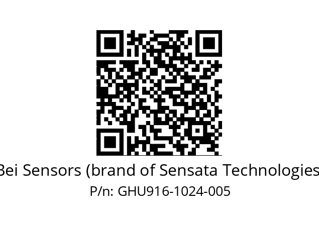  GHU9_16//5G59//01024//G6R//U0DA-- Bei Sensors (brand of Sensata Technologies) GHU916-1024-005