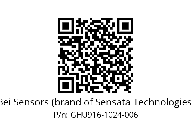  GHU9_16//5G59//01024//G3R020//U0DA-- Bei Sensors (brand of Sensata Technologies) GHU916-1024-006