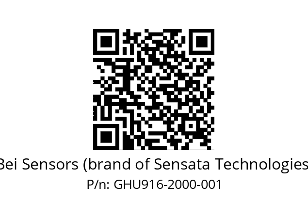  GHU9_16//2G29//02000//G3R020//U0---- Bei Sensors (brand of Sensata Technologies) GHU916-2000-001