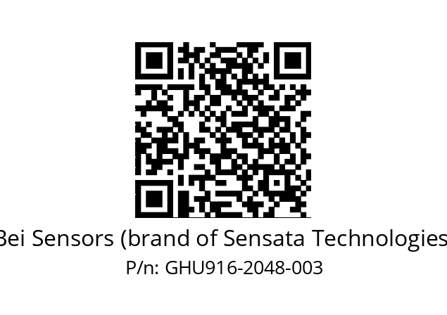  GHU9_16//5G59//02048//G6R//U0---- Bei Sensors (brand of Sensata Technologies) GHU916-2048-003