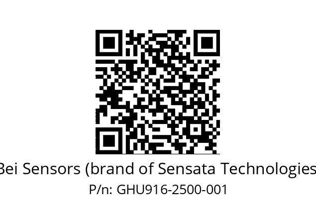  GHU9_16//5G59//02500//G6R//U0---- Bei Sensors (brand of Sensata Technologies) GHU916-2500-001