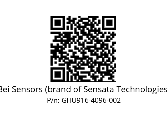  GHU9_16//PG59//04096//GTR//U1---- Bei Sensors (brand of Sensata Technologies) GHU916-4096-002