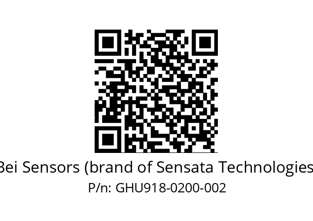  GHU9_18//5G59//00200//G6R//U0DA-- Bei Sensors (brand of Sensata Technologies) GHU918-0200-002