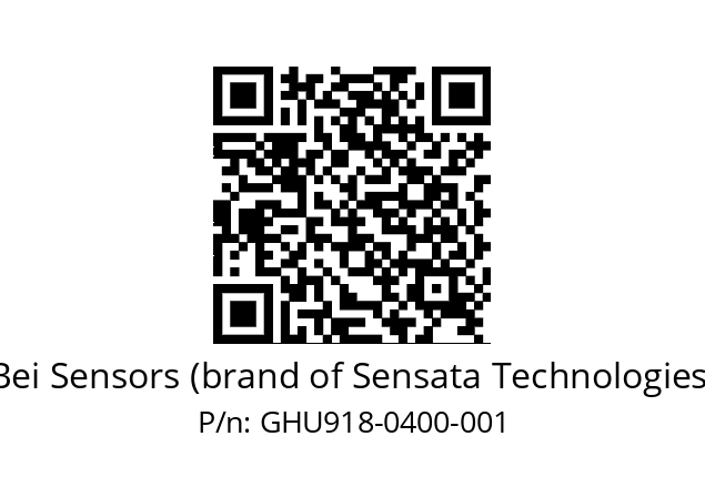  GHU9_18//5G59//00400//G6R//U0DA-- Bei Sensors (brand of Sensata Technologies) GHU918-0400-001