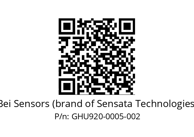  GHU9_20//5G59//00005//G3R020//U0---- Bei Sensors (brand of Sensata Technologies) GHU920-0005-002