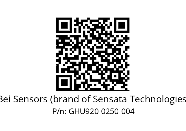  GHU9_20//5G29//00250//G6R//U0---- Bei Sensors (brand of Sensata Technologies) GHU920-0250-004