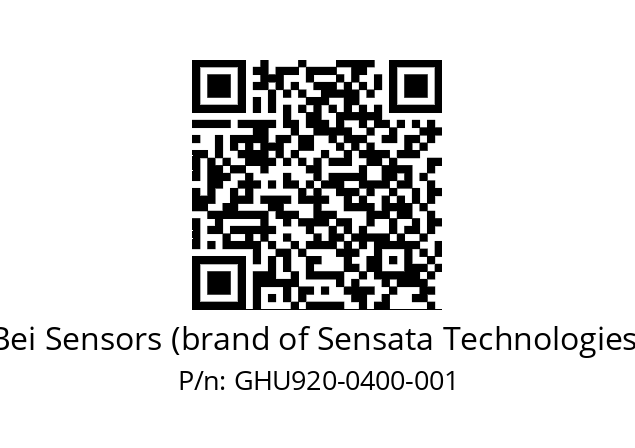  GHU9_20//3G39//00400//G6R//U0---- Bei Sensors (brand of Sensata Technologies) GHU920-0400-001