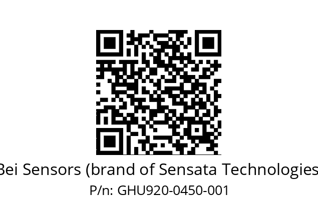  GHU9_20//5G59//00450//G6R//U0---- Bei Sensors (brand of Sensata Technologies) GHU920-0450-001