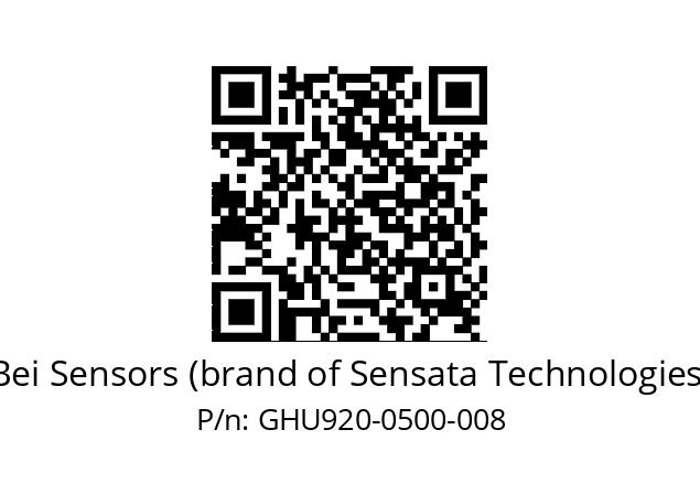  GHU9_20//5G29//00500//G3R050//U0D4-- Bei Sensors (brand of Sensata Technologies) GHU920-0500-008