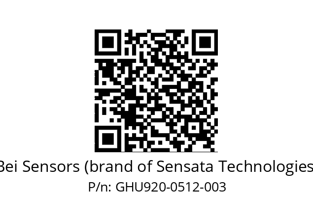  GHU9_20//5GT7//00512//G3R050//U0---- Bei Sensors (brand of Sensata Technologies) GHU920-0512-003