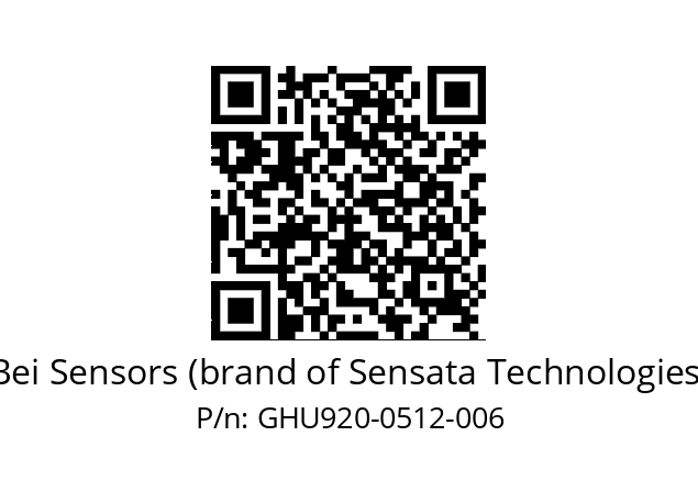  GHU9_20//5G59//00512//G6R//U0P1-- Bei Sensors (brand of Sensata Technologies) GHU920-0512-006