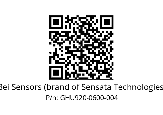  GHU9_20//3G39//00600//G3R020//U0---- Bei Sensors (brand of Sensata Technologies) GHU920-0600-004