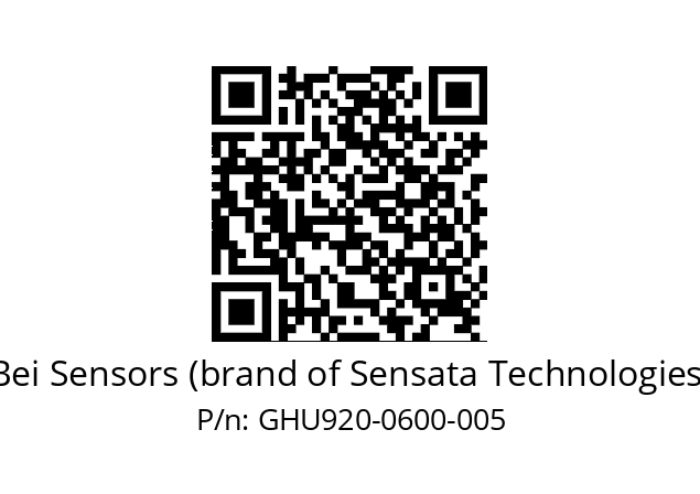  GHU9_20//5GT9//00600//G3R020//U0---- Bei Sensors (brand of Sensata Technologies) GHU920-0600-005