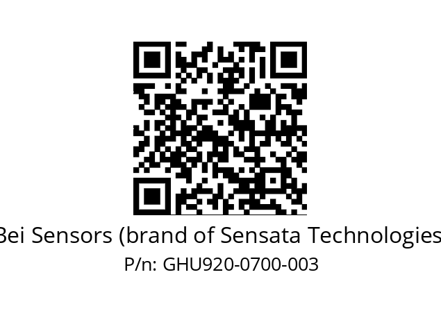  GHU9_20//5G59//00700//G3R020//U0---- Bei Sensors (brand of Sensata Technologies) GHU920-0700-003