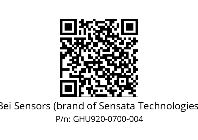  GHU9_20//5G29//00700//G3R020//U0D4-- Bei Sensors (brand of Sensata Technologies) GHU920-0700-004