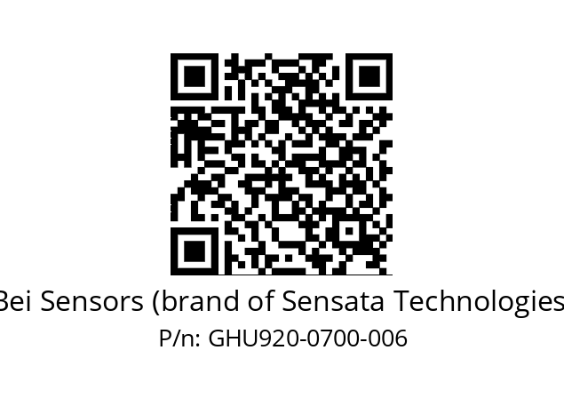  GHU9_20//5G29//00700//G3R050//U0---- Bei Sensors (brand of Sensata Technologies) GHU920-0700-006