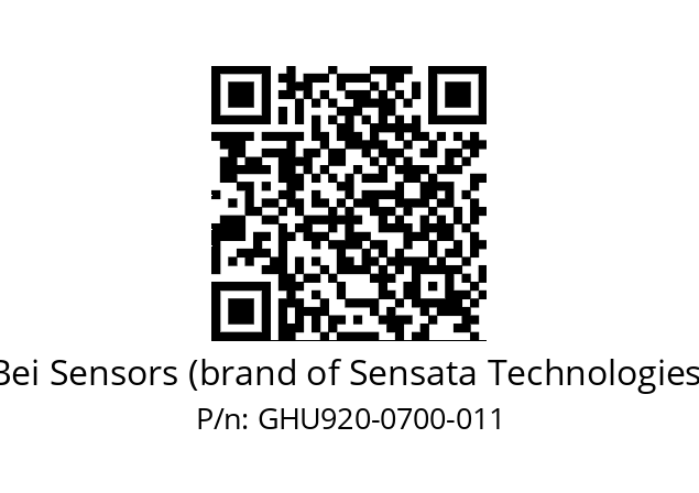  GHU9_20//5GT9//00700//G3R020//U0---- Bei Sensors (brand of Sensata Technologies) GHU920-0700-011