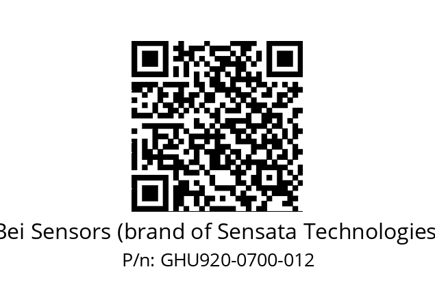  GHU9_20//3G39//00700//G6R//U1---- Bei Sensors (brand of Sensata Technologies) GHU920-0700-012