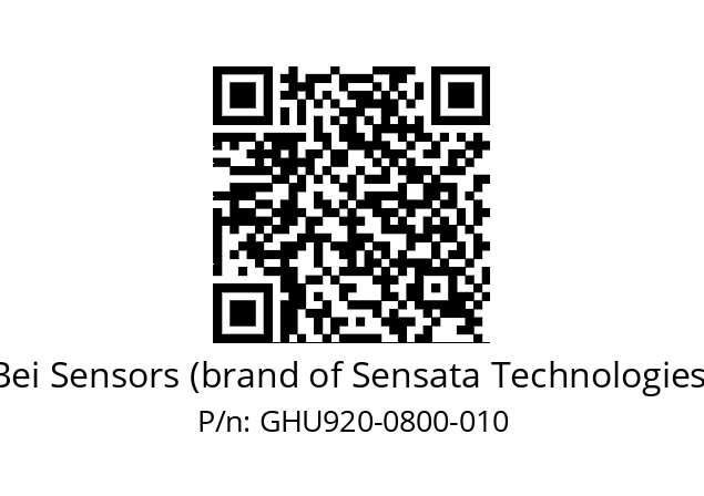  GHU9_20//5G29//00800//G3R020//U0---- Bei Sensors (brand of Sensata Technologies) GHU920-0800-010