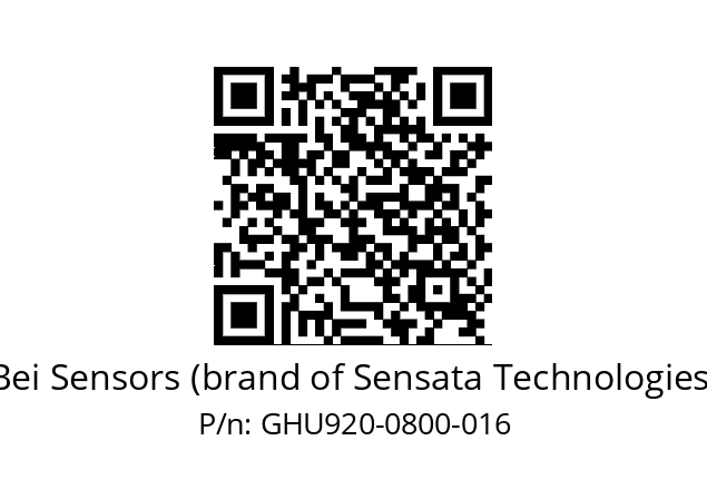  GHU9_20//5G29//00800//G3R050//U0---- Bei Sensors (brand of Sensata Technologies) GHU920-0800-016