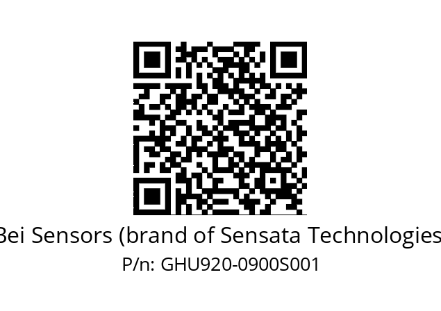  GHU9S20//3GCA//00900//K6R/ZY/U0--1J Bei Sensors (brand of Sensata Technologies) GHU920-0900S001