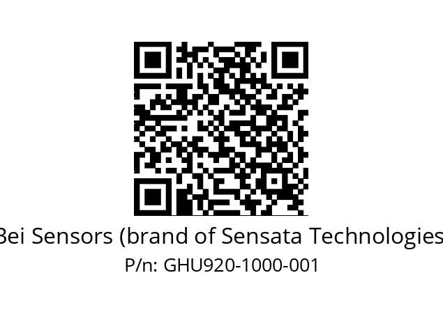  GHU9_20//3G39//01000//G6R//U0---- Bei Sensors (brand of Sensata Technologies) GHU920-1000-001