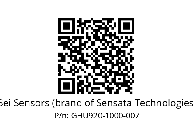  GHU9_20//2G29//01000//G3R020//U0---- Bei Sensors (brand of Sensata Technologies) GHU920-1000-007