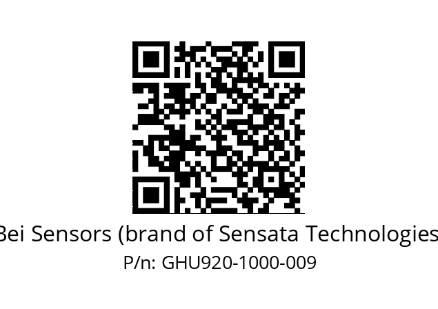  GHU9_20//5G59//01000//G3R020//U1---- Bei Sensors (brand of Sensata Technologies) GHU920-1000-009