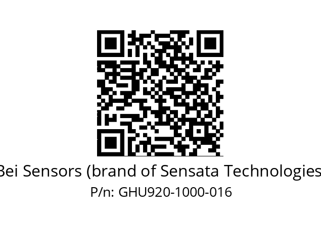  GHU9_20//5G5A//01000//G6R//U0---- Bei Sensors (brand of Sensata Technologies) GHU920-1000-016