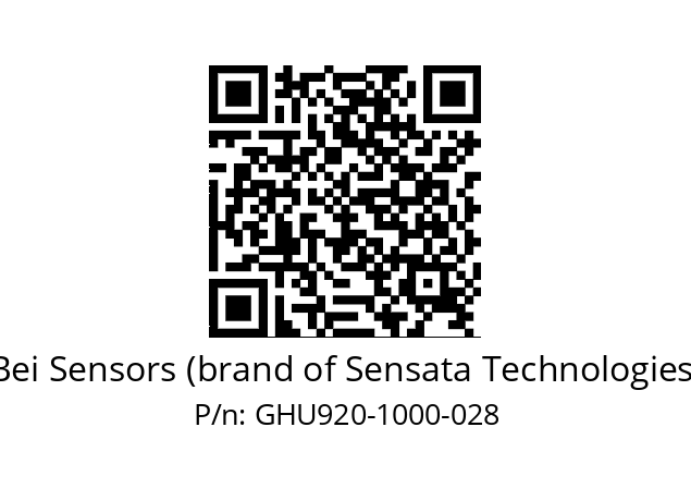  GHU9_20//5G59//01000//G3R020//U052-- Bei Sensors (brand of Sensata Technologies) GHU920-1000-028