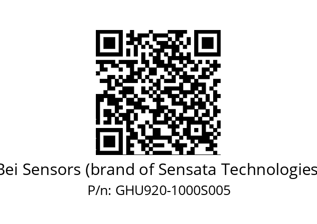  GHU9S20//2GAA//01000//K6R/ZY/U0--1J Bei Sensors (brand of Sensata Technologies) GHU920-1000S005