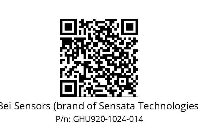  GHU9_20//5G29//01024//G3R020//U0D4-- Bei Sensors (brand of Sensata Technologies) GHU920-1024-014