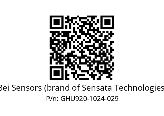  GHU9_20//5GT9//01024//G3R050//U0---- Bei Sensors (brand of Sensata Technologies) GHU920-1024-029