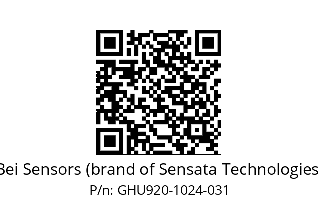  GHU9_20//5G59//01024//G3R020//U0DA-- Bei Sensors (brand of Sensata Technologies) GHU920-1024-031