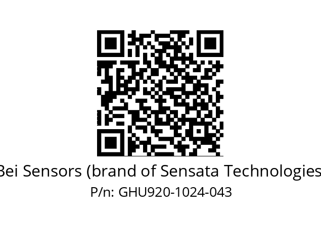  GHU9_20//5G59//01024//G6R//U1DA-- Bei Sensors (brand of Sensata Technologies) GHU920-1024-043