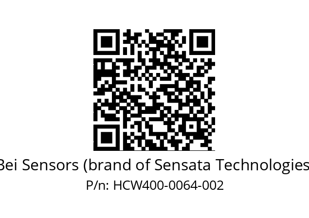  HCW4_00//PG59//00064//G3R020// Bei Sensors (brand of Sensata Technologies) HCW400-0064-002