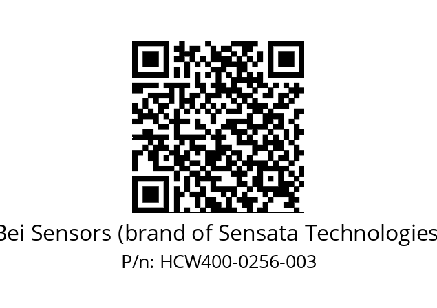  HCW4_00//PG59//00256//G3R005// Bei Sensors (brand of Sensata Technologies) HCW400-0256-003