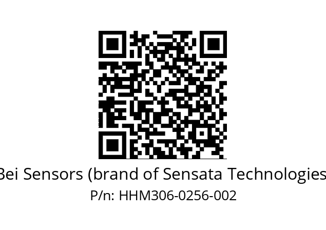  HHM3_06//PG59//00256//G3A020// Bei Sensors (brand of Sensata Technologies) HHM306-0256-002