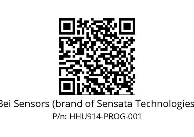  HHU9_14//RP2X//XPROG//GMR//U3---- Bei Sensors (brand of Sensata Technologies) HHU914-PROG-001