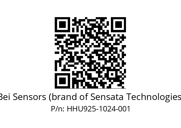  HHU9_25//PG59//01024//GMR//U3---- Bei Sensors (brand of Sensata Technologies) HHU925-1024-001