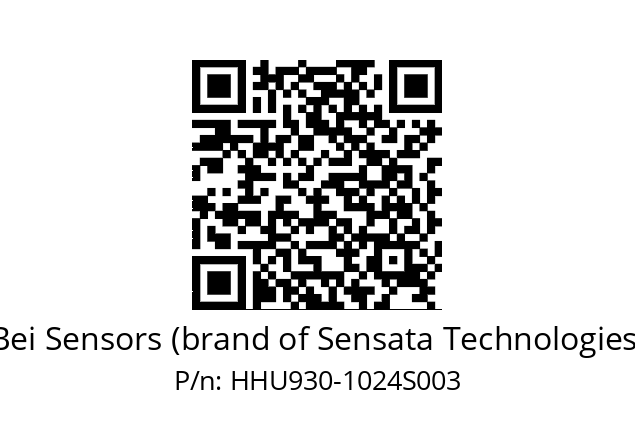  HHU9S30/E6/2G29//01024//G3R020// Bei Sensors (brand of Sensata Technologies) HHU930-1024S003