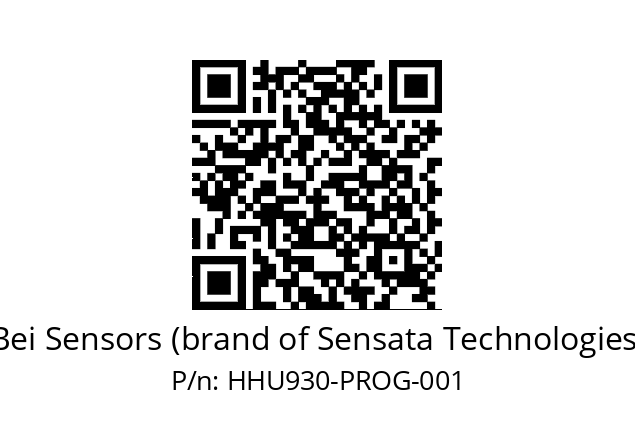  HHU9_30//PP5X//XPROG//GMR// Bei Sensors (brand of Sensata Technologies) HHU930-PROG-001